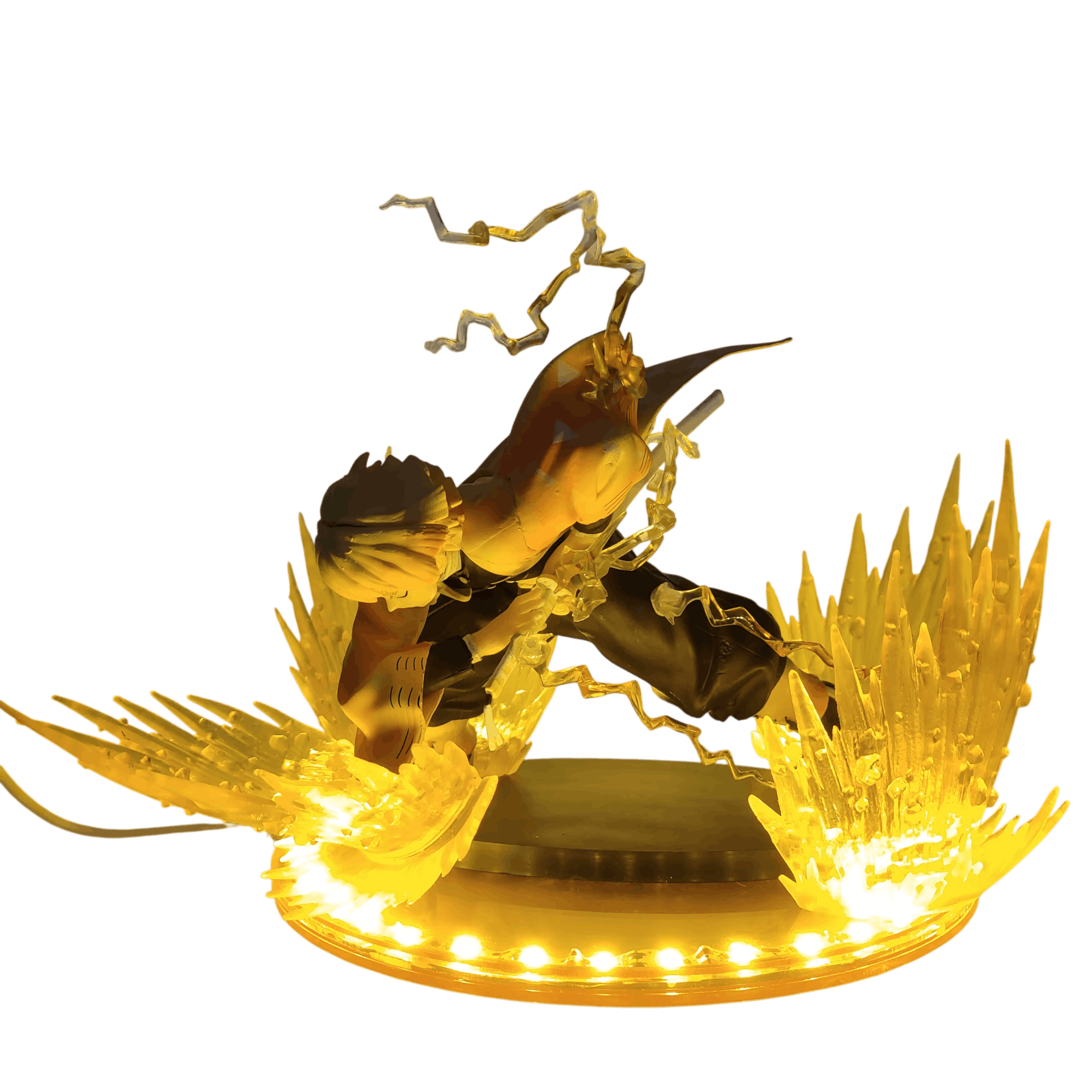 Lampe LED Zenitsu souffle de la foudre Demon Slayer - face