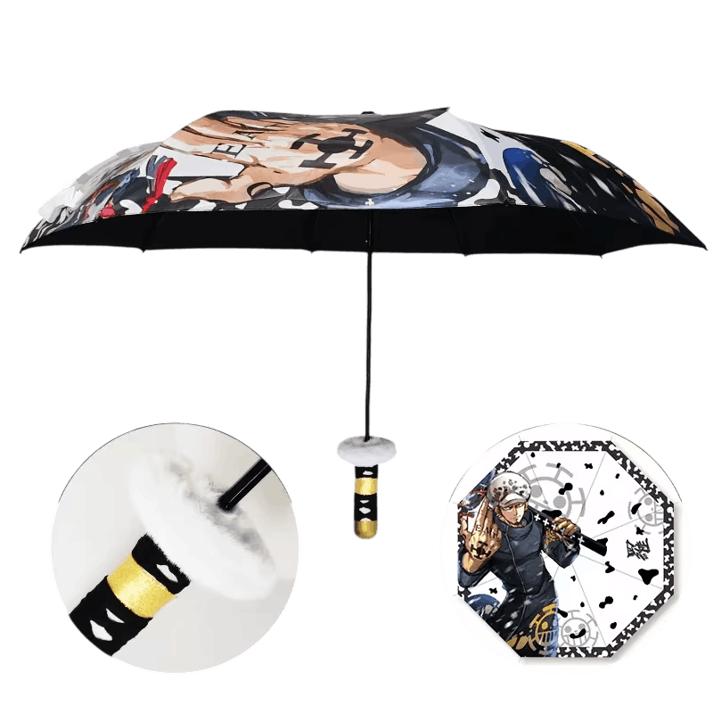 Parapluie Katana Manga – Poignée Sabre, 5 Modèles (Anti-UV) — Law