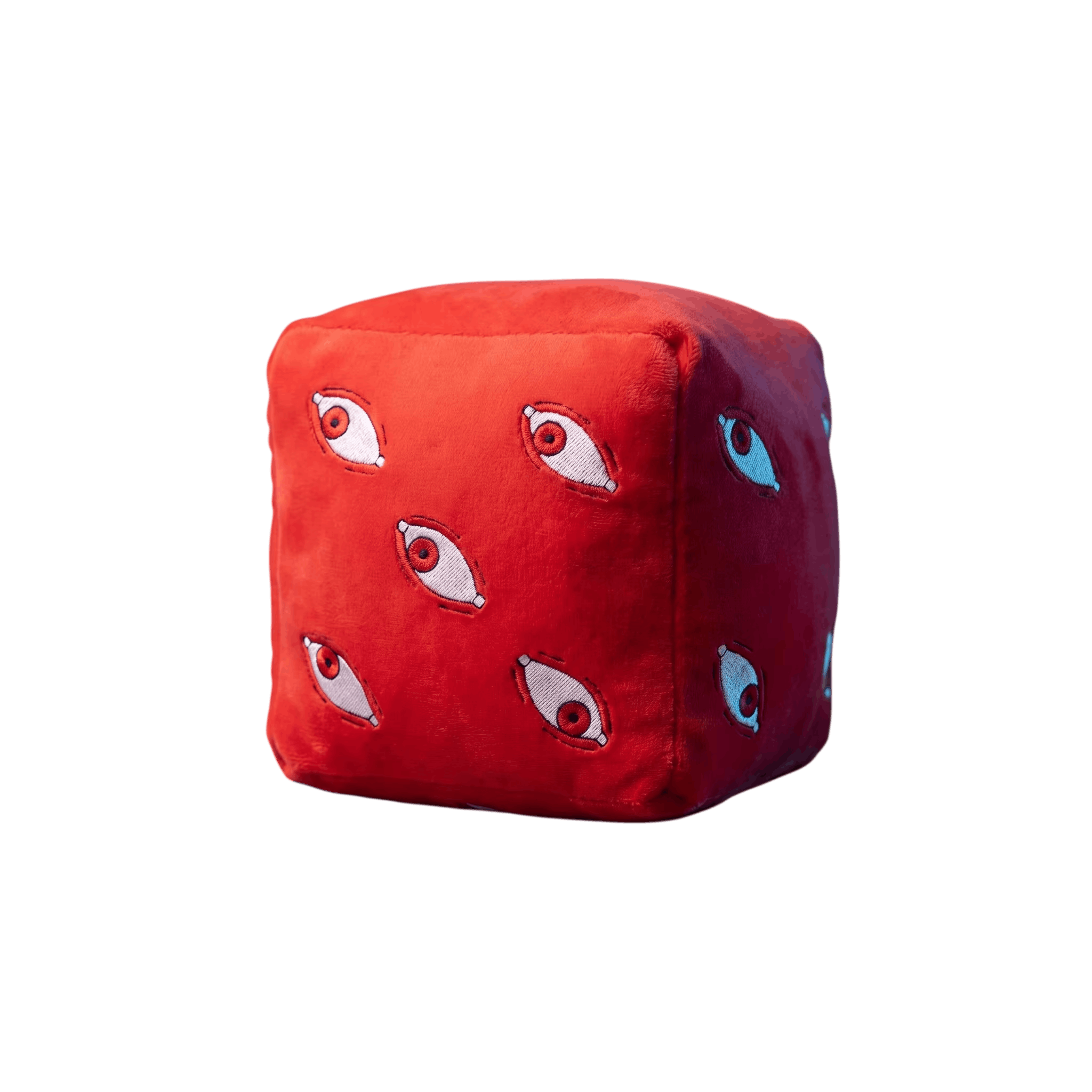 Peluche Prison Realm Jujutsu Kaisen – Cube, 2 Coloris — Rouge, yeux rouges