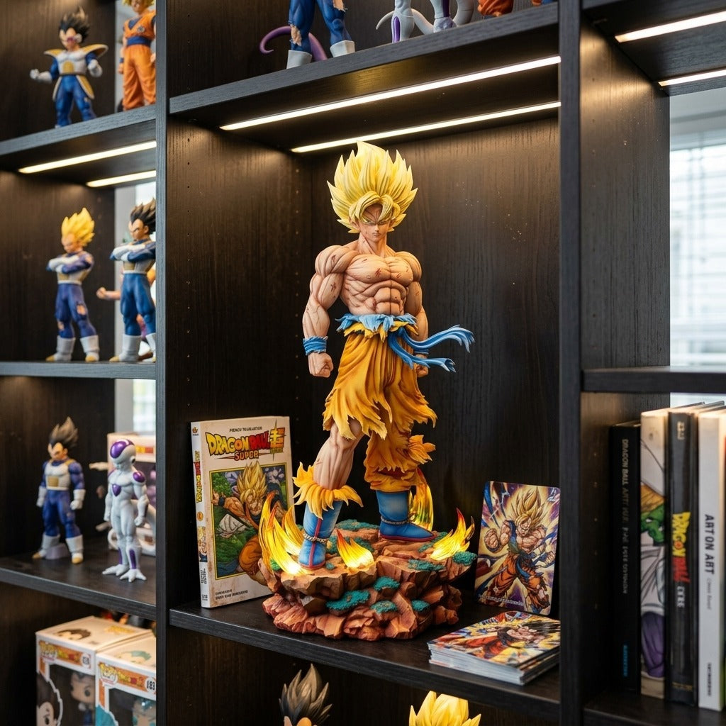 Statue Goku Super Saiyan LED Dragon Ball présentation